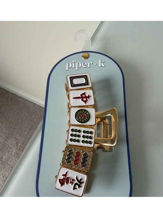 Piper K Accessories - Piper k Mahjong Tie Hair claw Clip